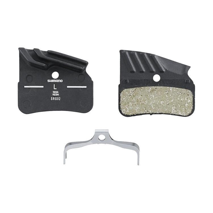 Shimano N03A Finned Resin Disc Brake Pad with Spring